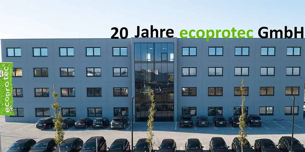 20 Jahre ecoprotec in Paderborn Firmengebäude von vorne