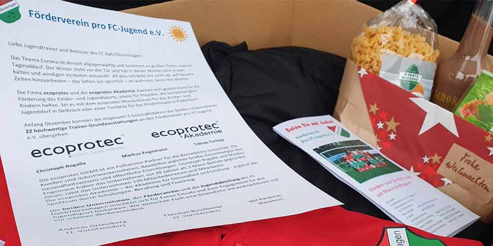 ecoprotec Weihnachts Paket Fußball Verein Dahl Dörenhagen